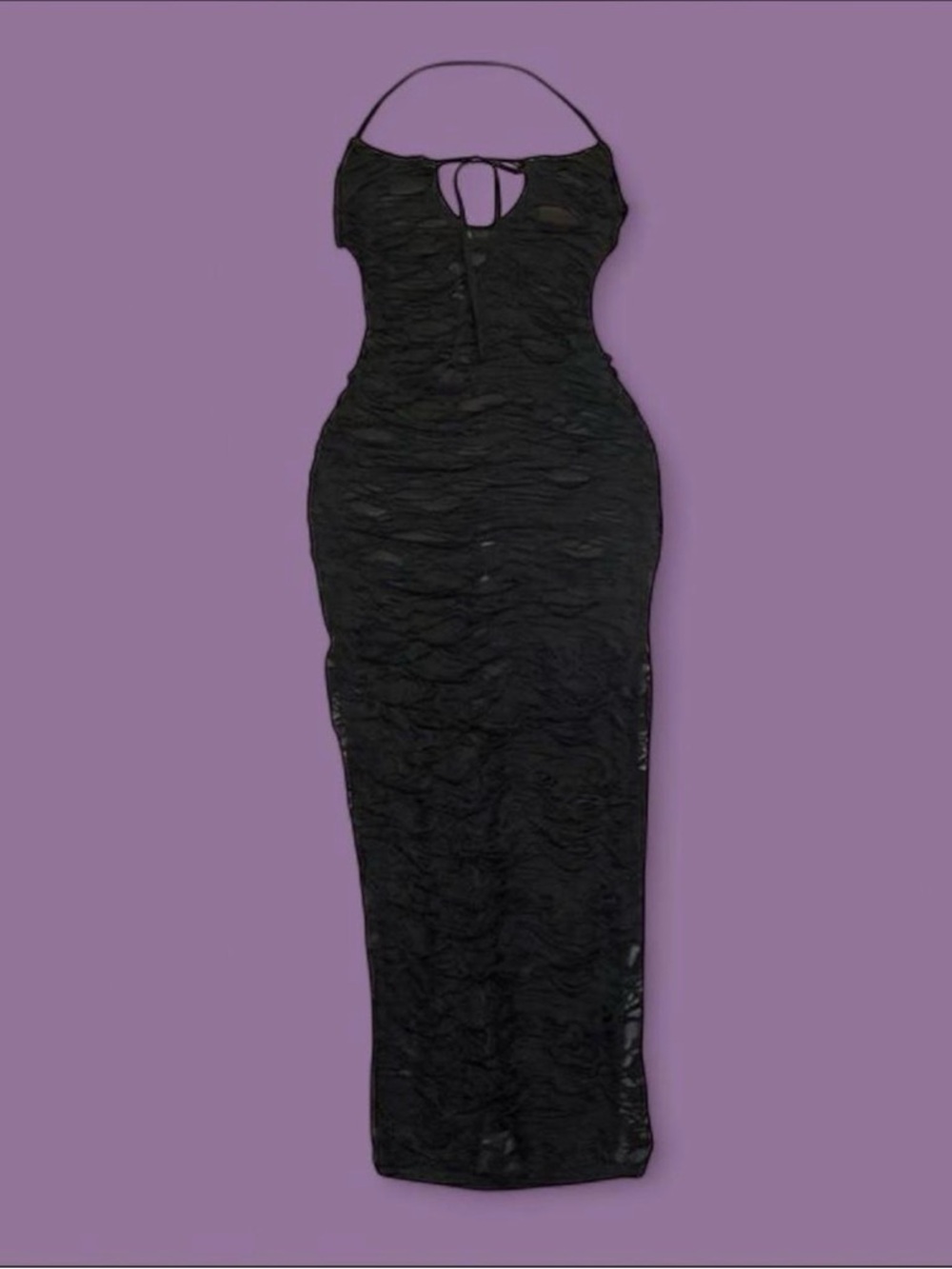 Widow x Dolls Kill Distressed maxi dress